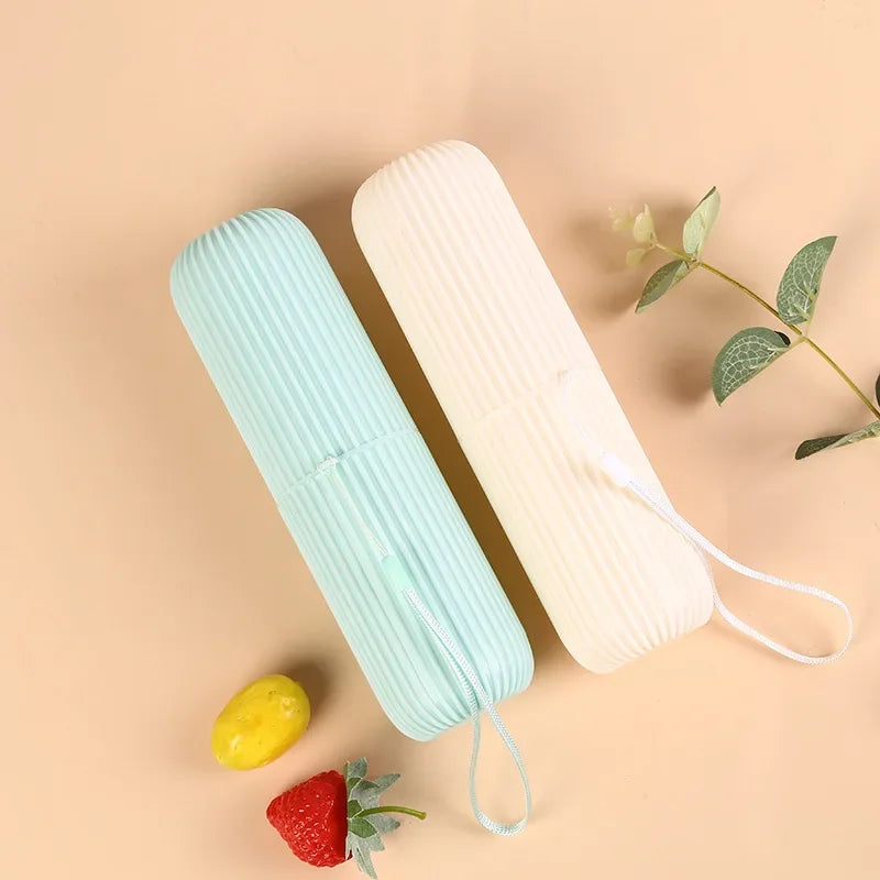 Portable Travel Toothbrush Holder & Toothpaste Case