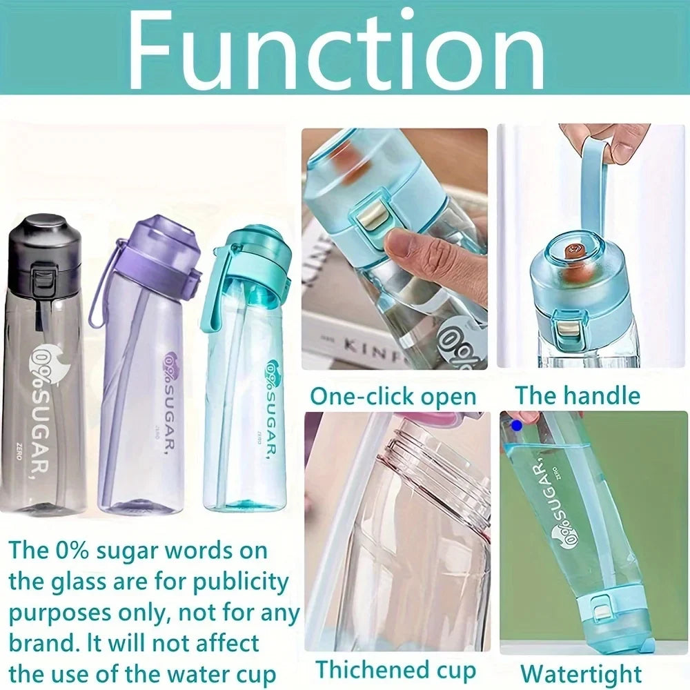 650ml BPA Free Scented Air Water Bottle with 7 Flavour Pods