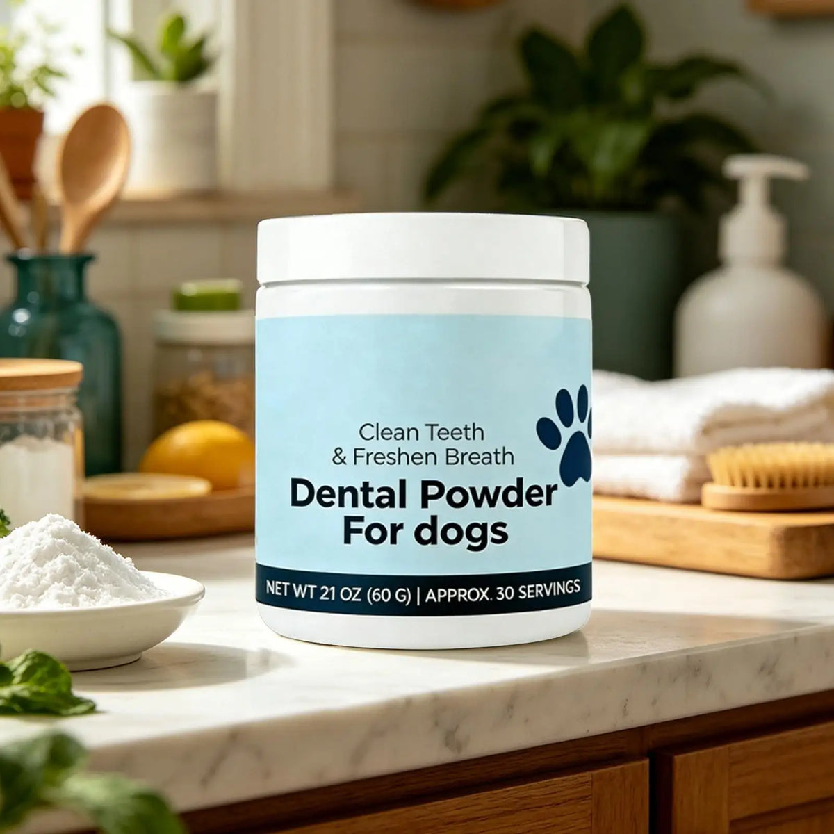 Natural Dog Tooth Powder 60g – Dental & Breath Care for Dogs