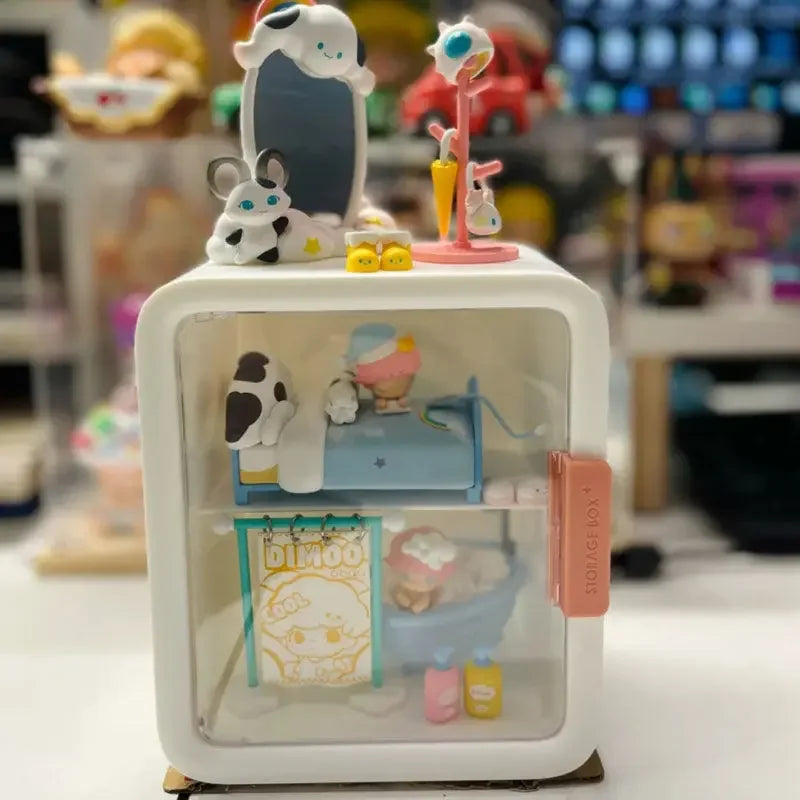 Rectangle Box Storage Japanese Q Version Anime Figure Model Toy Doll