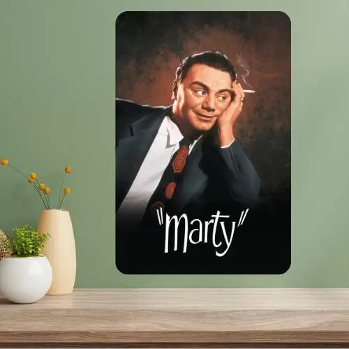 Marty Classic Movie Metal Poster Sign | Retro Aluminum Wall Art