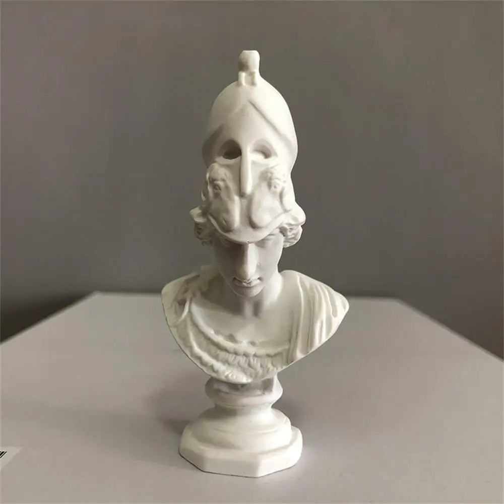 Nordic Gypsum Portraits Plaster Bust Statue Greek Mythology Figurine