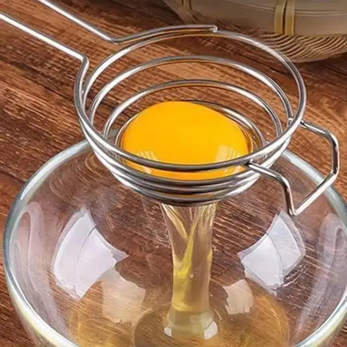Stainless Steel Egg Separator & Spring Whisk | Kitchen Tools