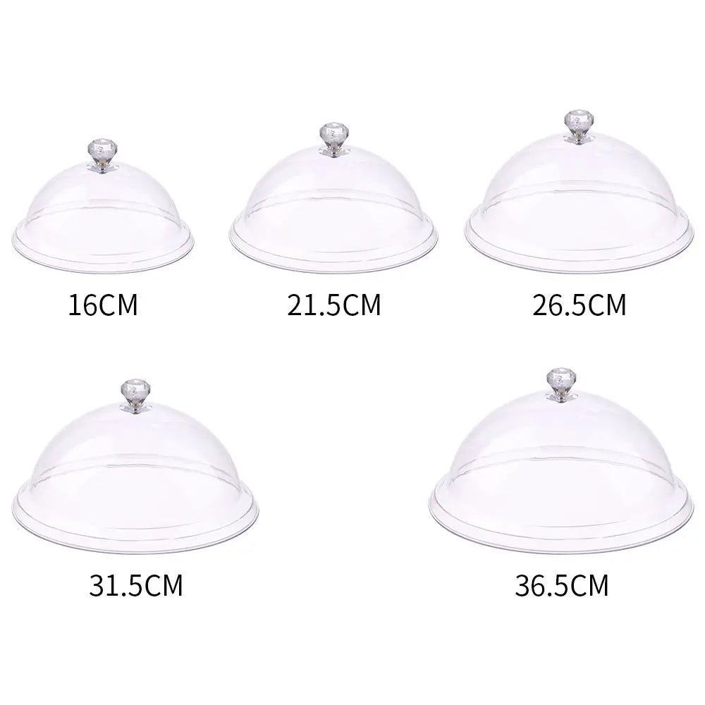 Round Plastic Cake Dome Cover – Dust-Proof Food Display Lid