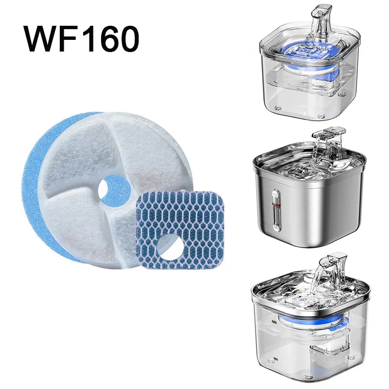 KEMORELA Cat Fountain Carbon Replacement Filters – 4/12 Pack