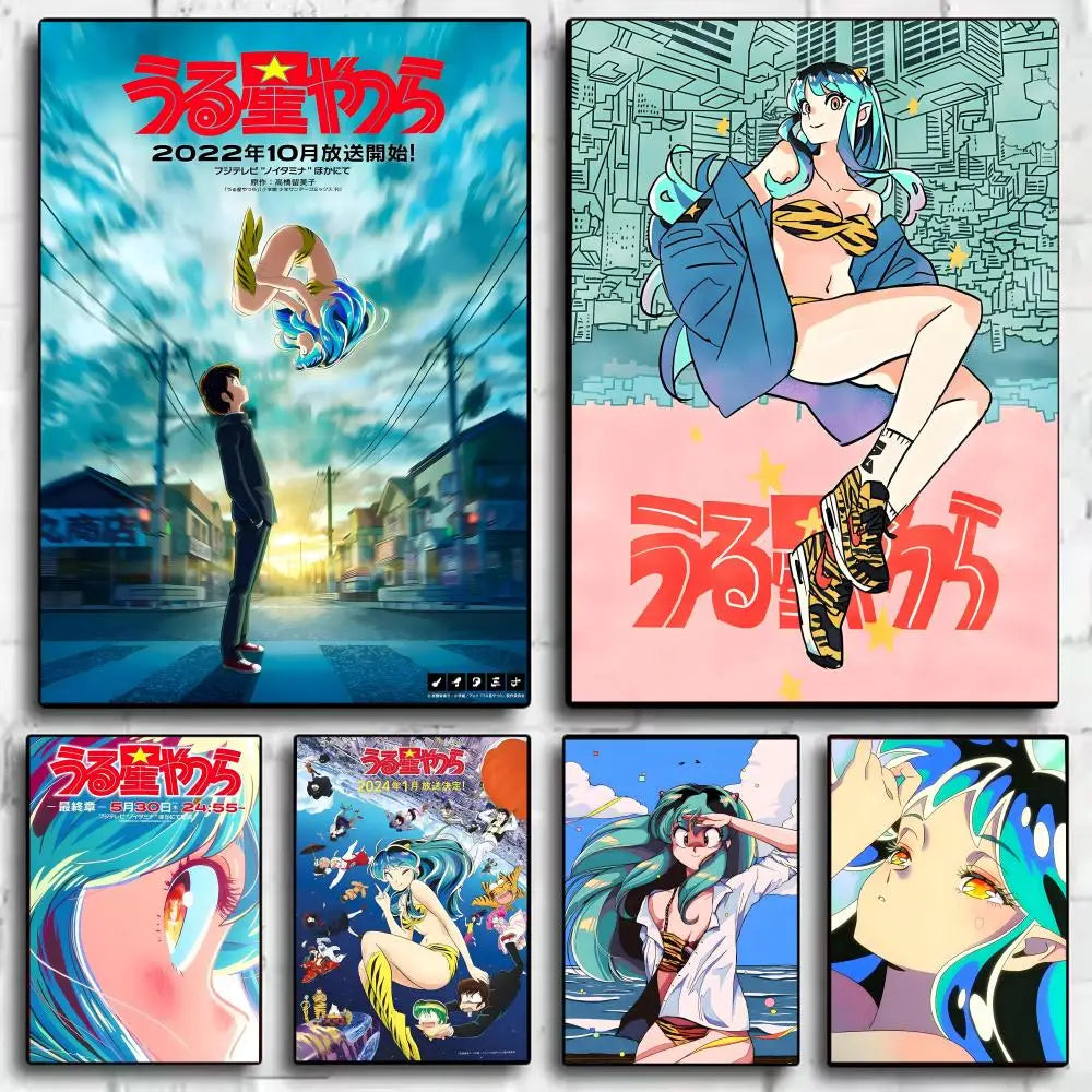 Urusei Yatsura Lum Anime Poster Sticker – Self-Adhesive Wall Art