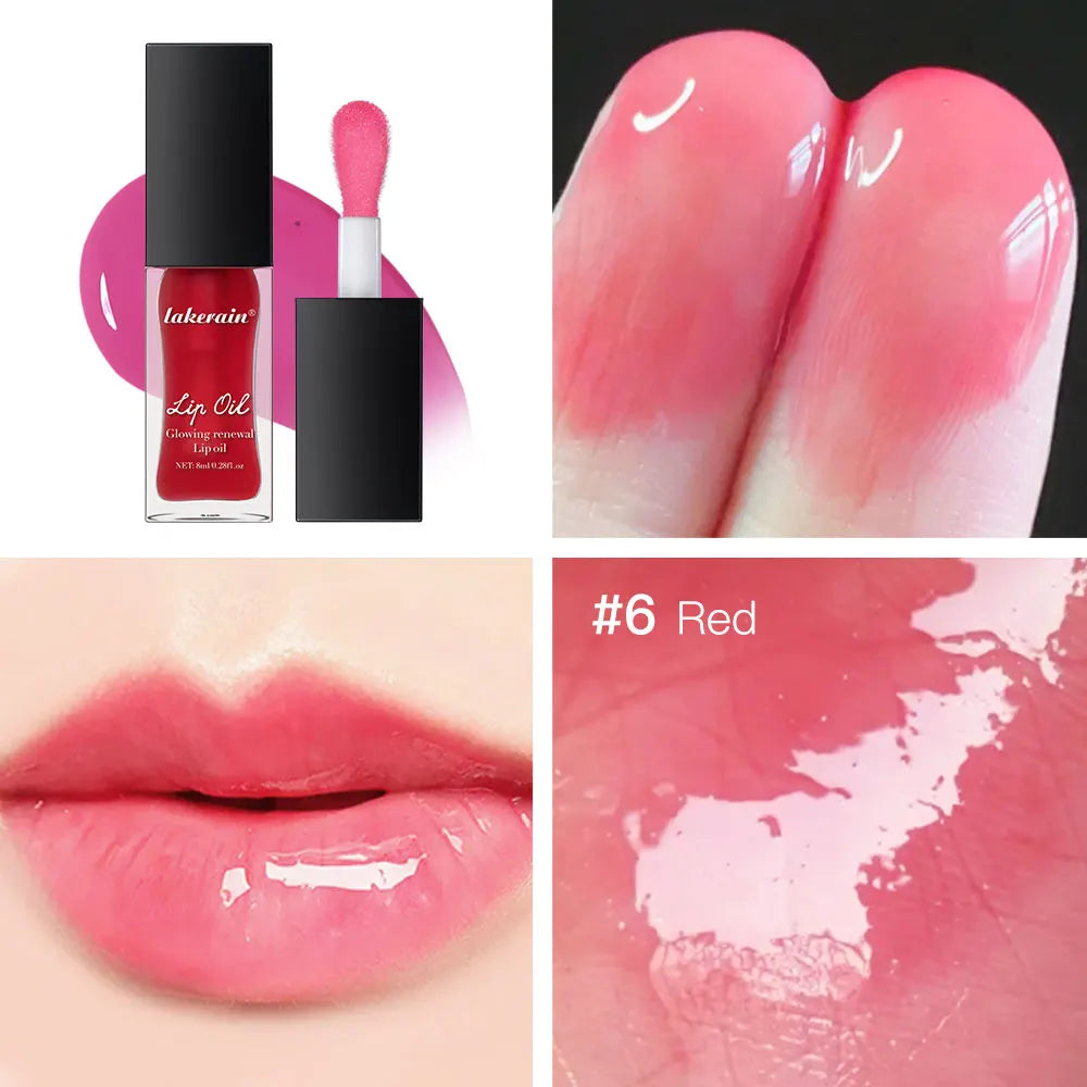Glow Reviver Tinted Lip Oil – High-Shine & Apricot Oil, 8ml