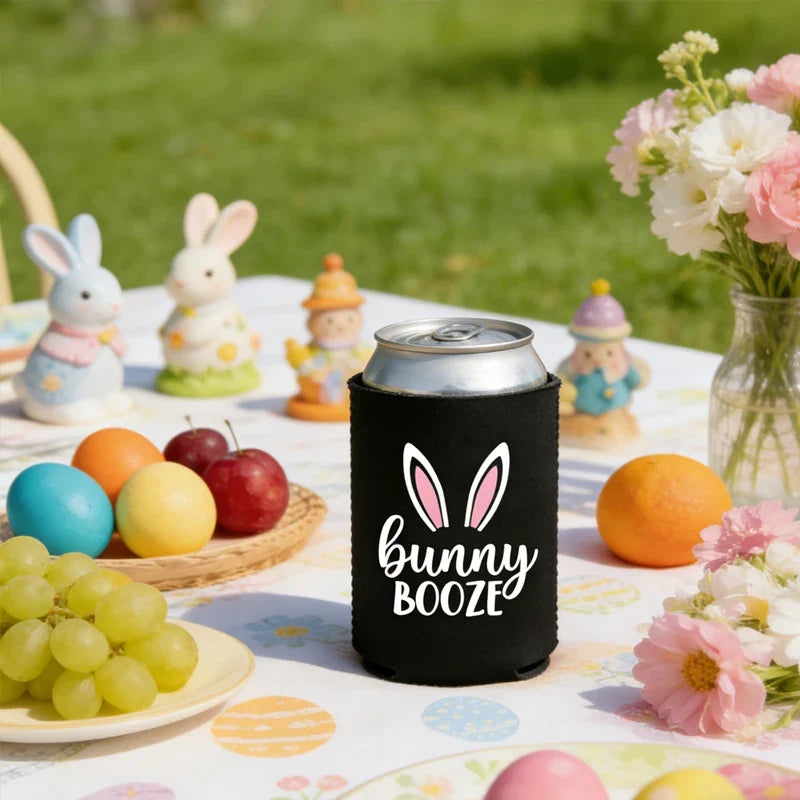 4-Pack Bunny Ear Can Coolers – Easter Basket Stuffers & Party