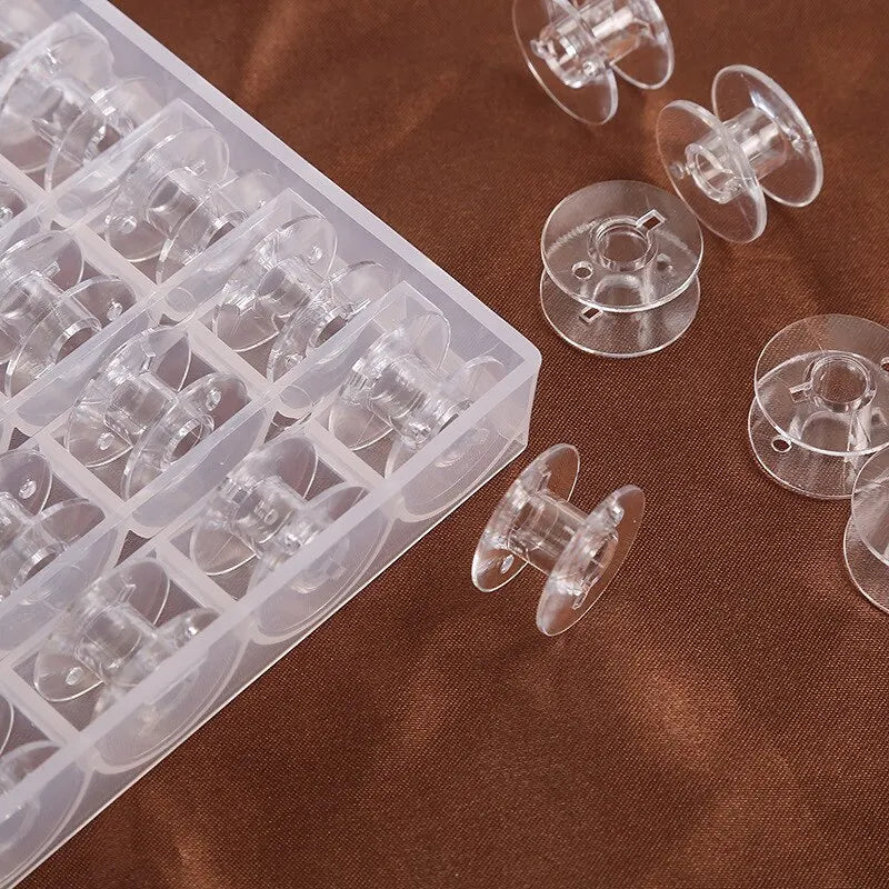 Home Sewing Machine Bottom Thread Bobbin Accessories Clear Plastic
