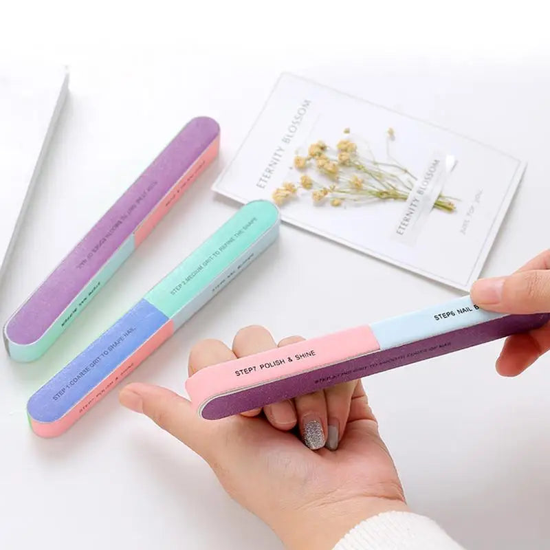 6-Sided EVA Nail File & Buffer – 7-Step Manicure Tool