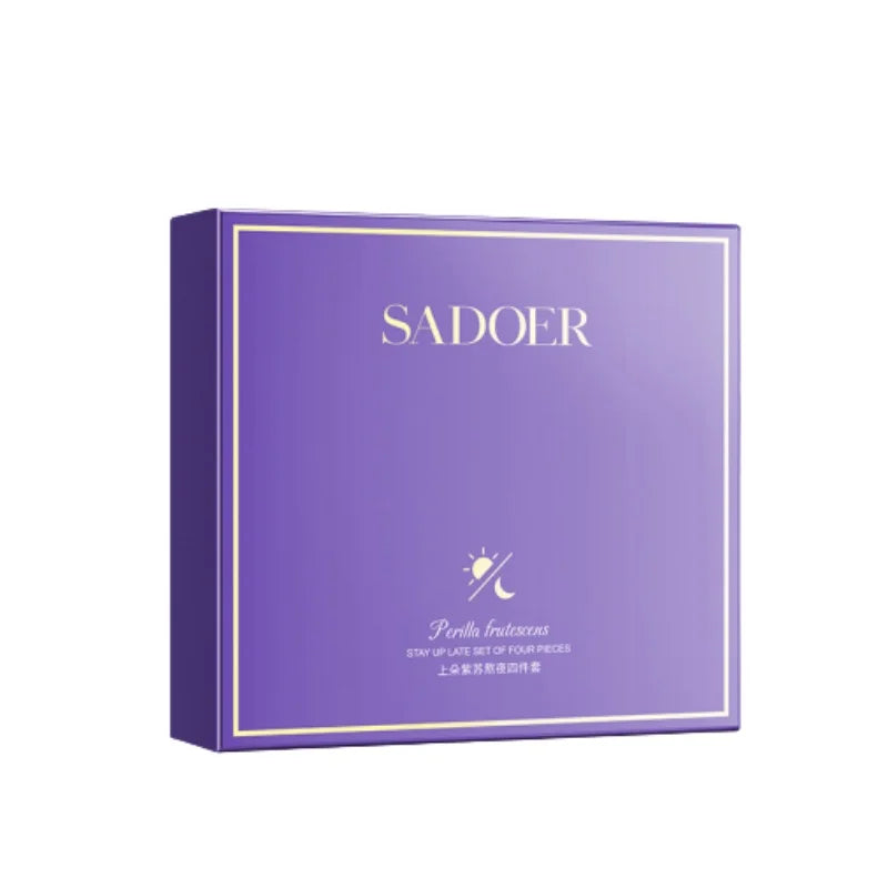 SADOER Perilla Overnight 4-Piece Skincare Set | Hydrate & Glow