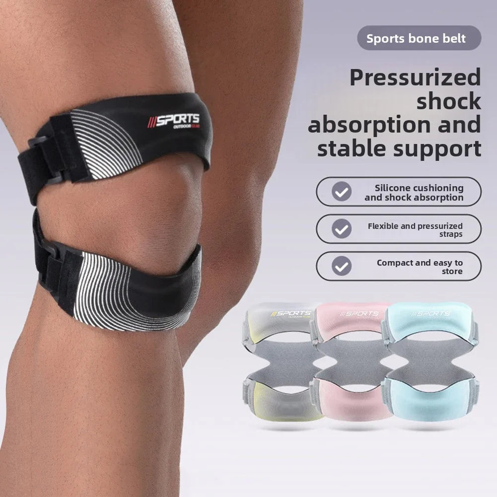 Adjustable Knee Brace with Silicone Pad | Dual-Strap Support