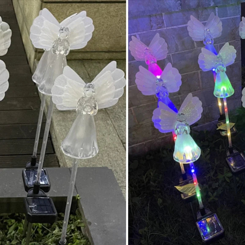 Led Solar Angel Light Outdoor Waterproof Villa Courtyard Simulation