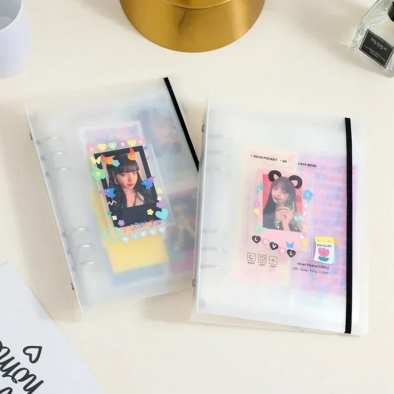 A5 Kpop Photocard Holder Binder – Heart Shaped 3-Inch Album