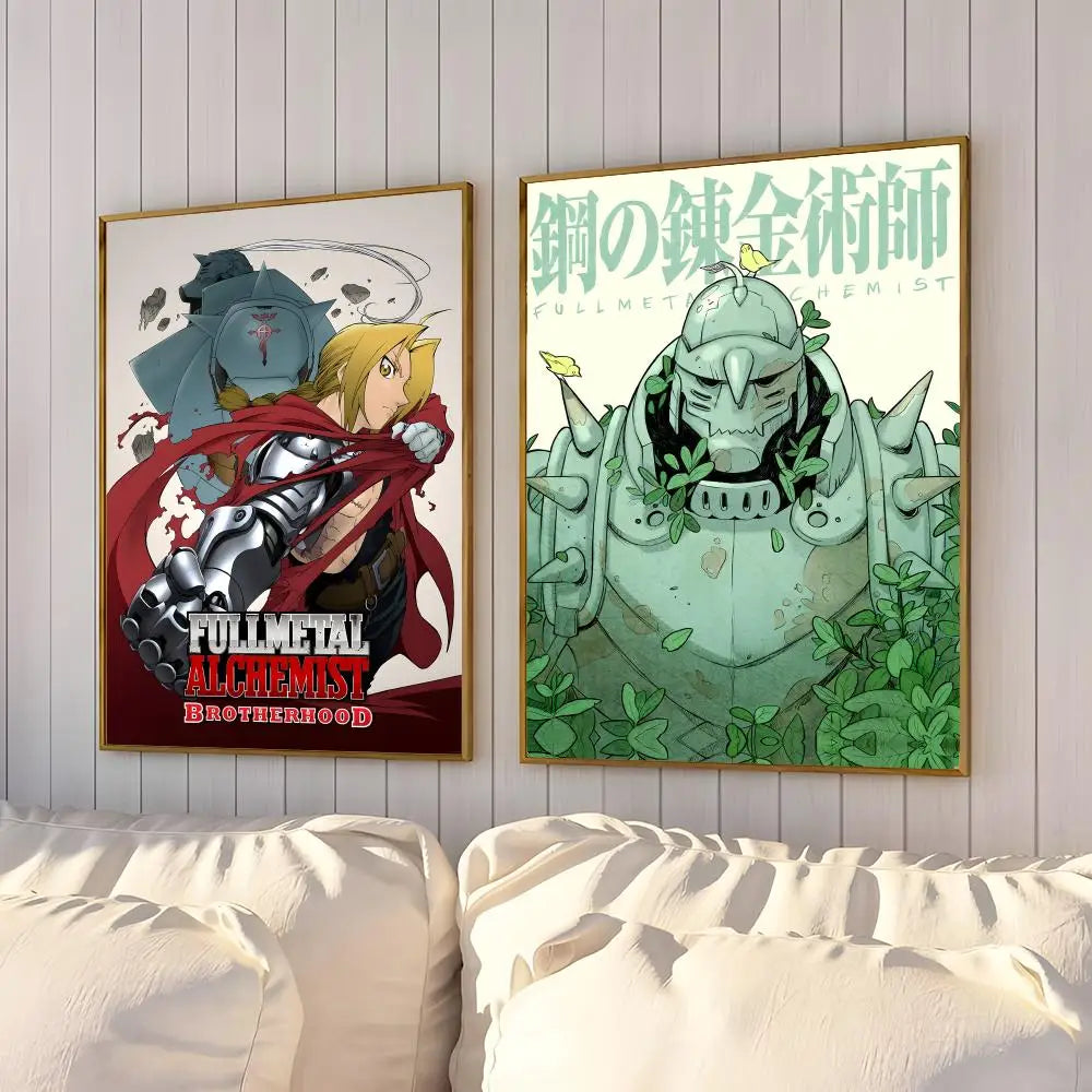 Fullmetal Alchemist Anime Poster – A4 HD Wall Art Print