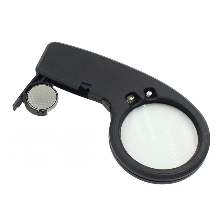 4X LED Loupe Magnifying Glass – 50mm Pocket Jewelry Magnifier