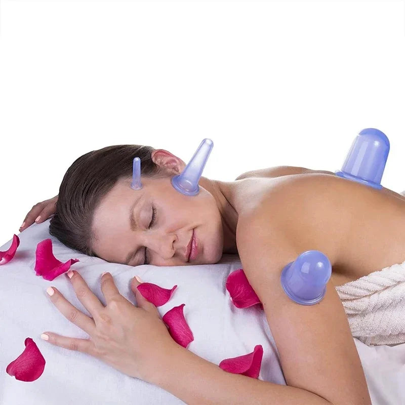 7-Piece Silicone Vacuum Cupping Set – Body Massage Cups