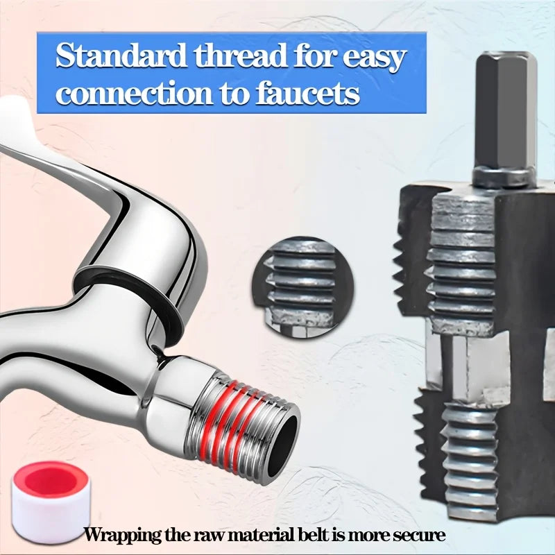SLADE PVC Pipe Threader Kit – Electric Drill Double Head HSS