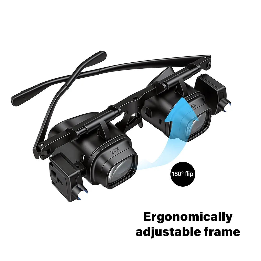 Headband Magnifying Glasses Optical Glass 2X 6X 8X 12X 24X
