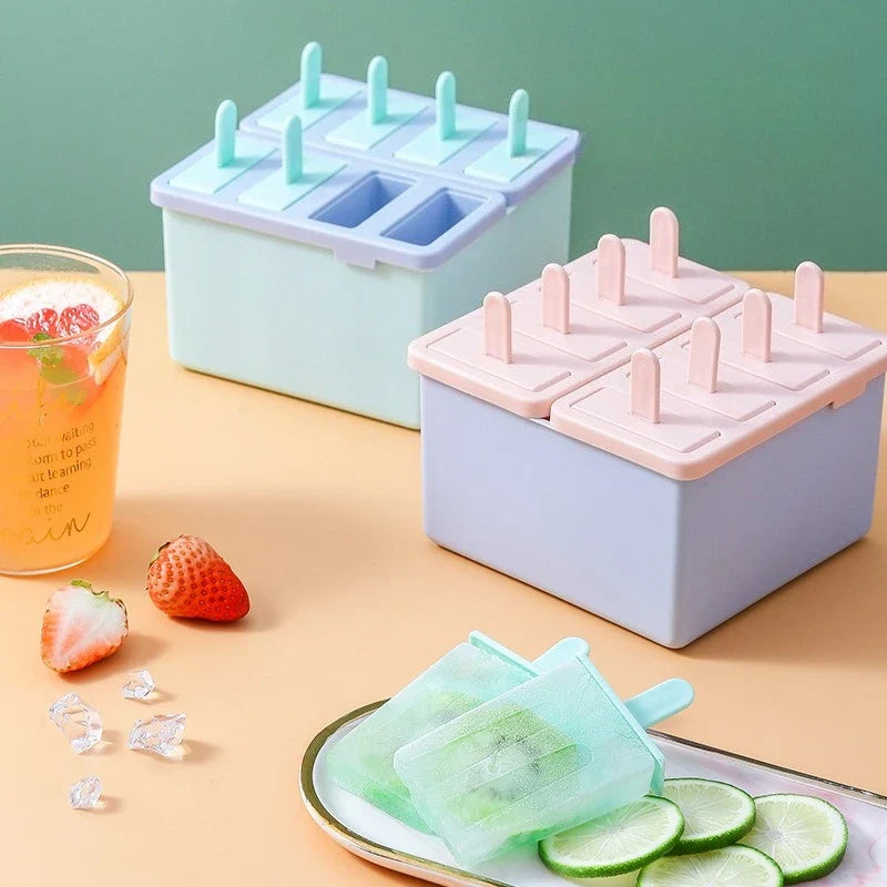 8-Grid DIY Popsicle Mold | Ice Cream & Ice Lolly Maker