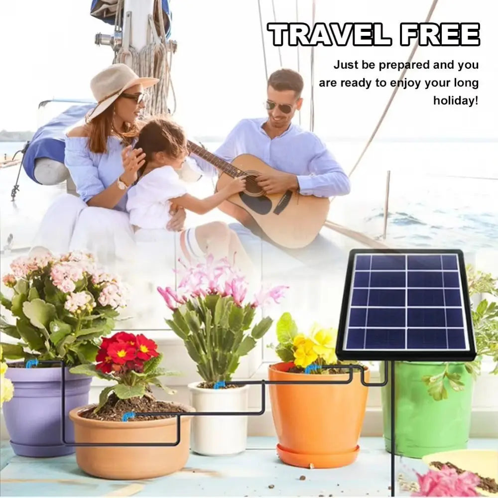 Solar Auto Drip Irrigation Timer & Pump Controller System