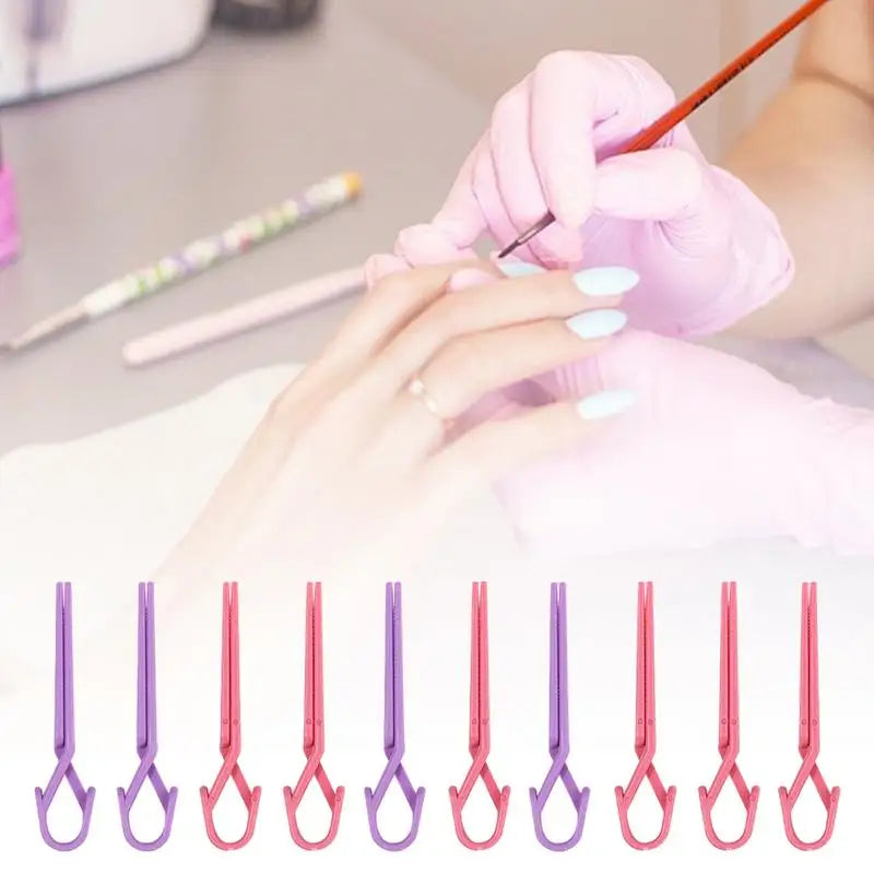 Nail Polish Finger Protector Clips – 10pc DIY Nail Art Shield