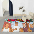 King of the Hill Flannel Floor Mat – Non-Slip Indoor Rug
