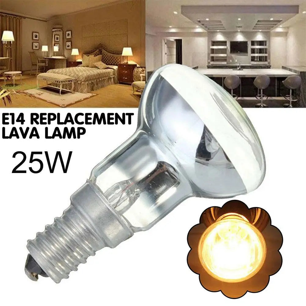 E14 R39 25W Lava Lamp Replacement Bulb – Clear Incandescent SES