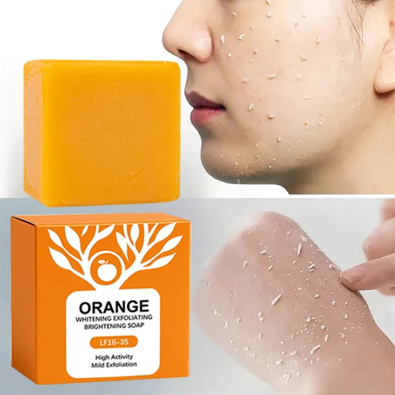 Orange Enzyme Brightening Soap Bar | Gentle Exfoliating 100g