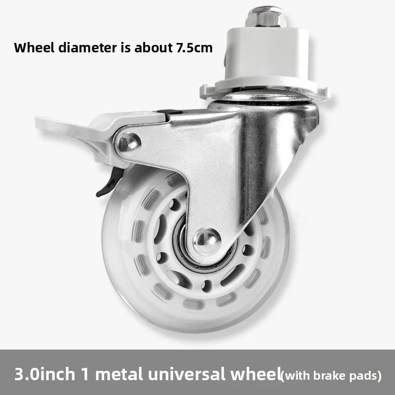 2" Mute Office Chair Caster Wheels – Heavy-Duty Rubber Swivel