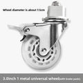 2" Mute Office Chair Caster Wheels – Heavy-Duty Rubber Swivel
