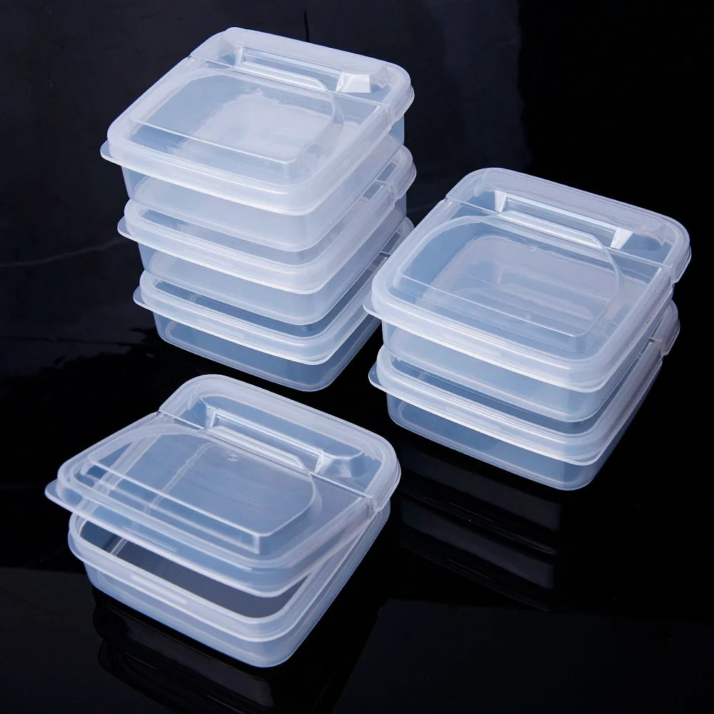Transparent Flip Storage Box – PP Plastic for Jewelry & Beads