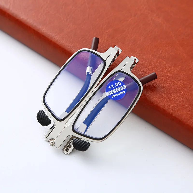 Folding Anti Blue Light Bifocal Reading Glasses – HD Portable