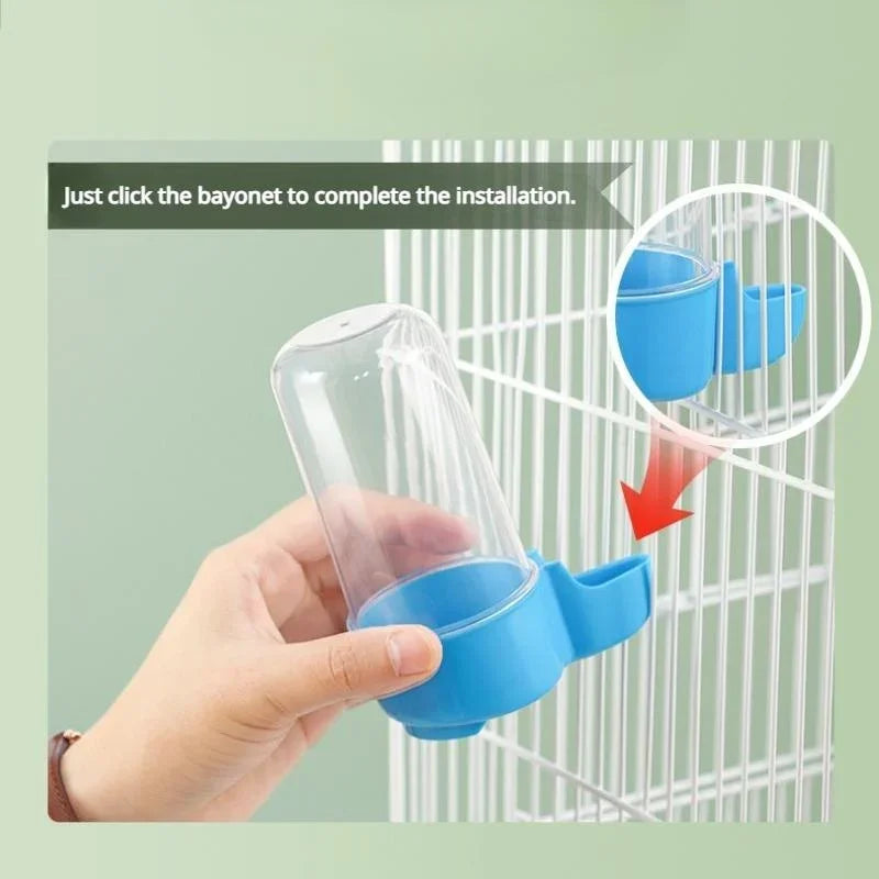Hanging Bird Water Dispenser & Cage Feeder – S & L Sizes