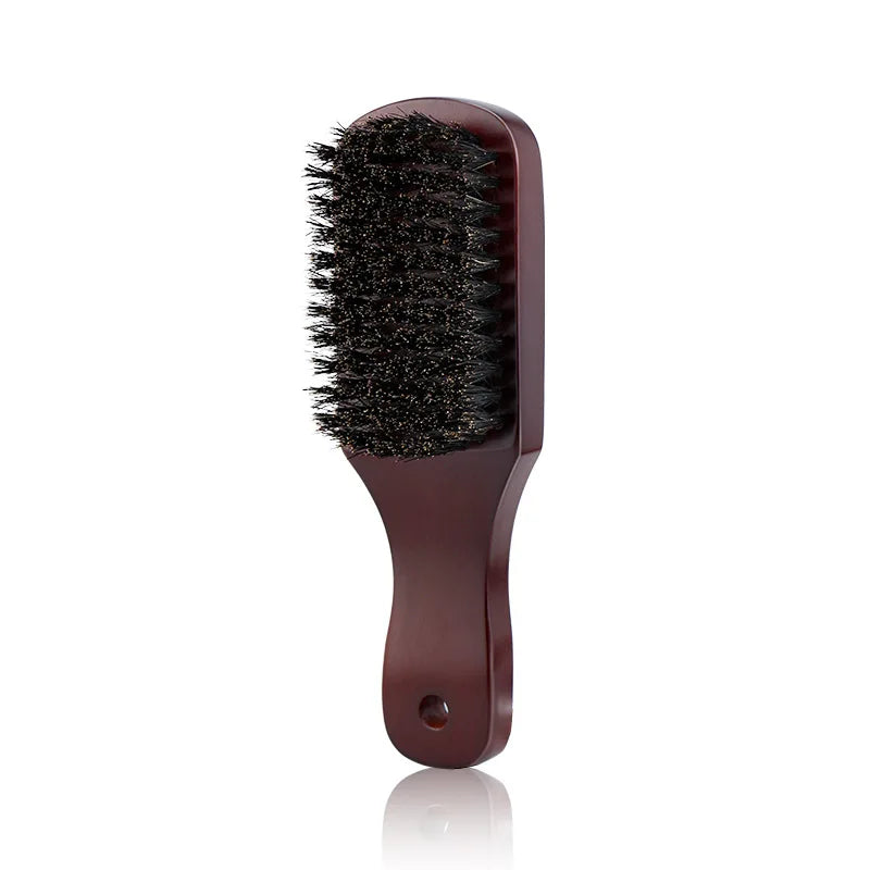 Wood Handle Boar Bristle Beard & Hair Comb | Anti-Static