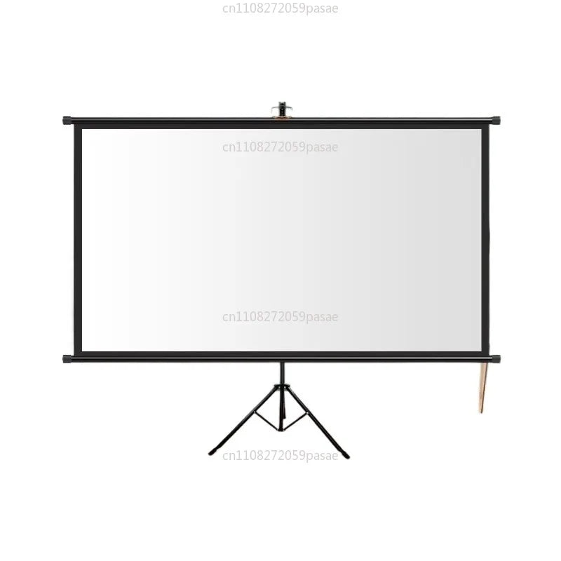 100" Tripod Projector Screen 16:9 4K HD Portable Home Cinema