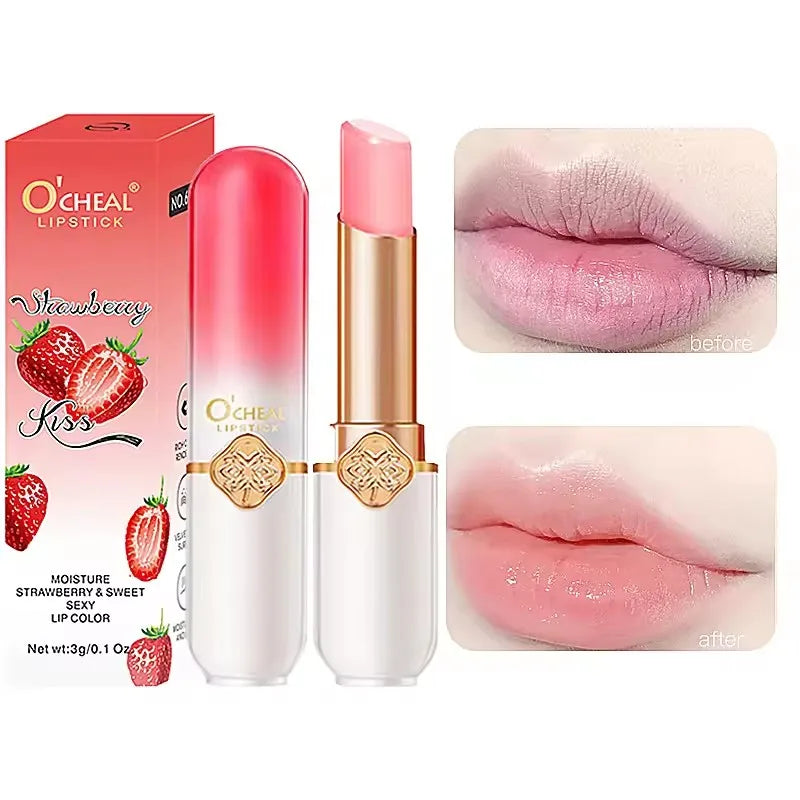 OCHEAL Changing Lipstick Fruit Lip Balm Moisturizing Waterproof Long
