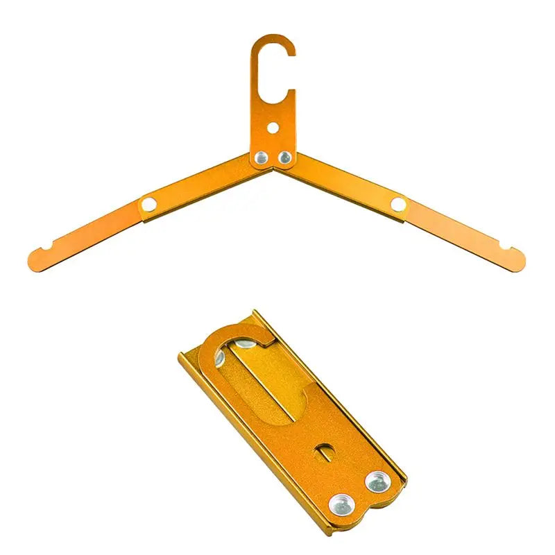 A36T- Aluminum Alloy Folding Clothes Hanger Outdoor Camping Coat
