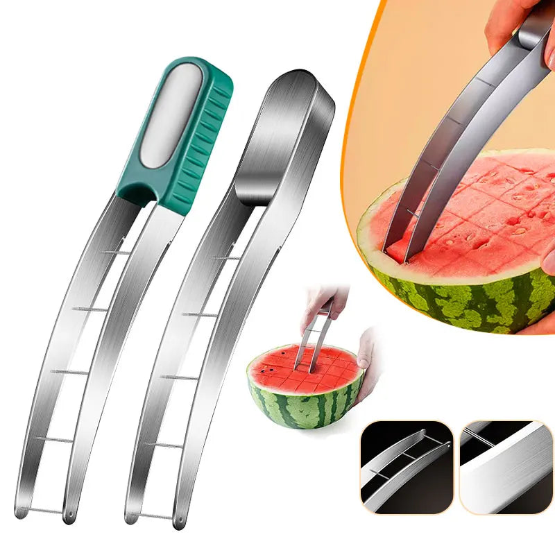 Stainless Steel Watermelon Cutter & Cube Slicer | Kitchen Tool