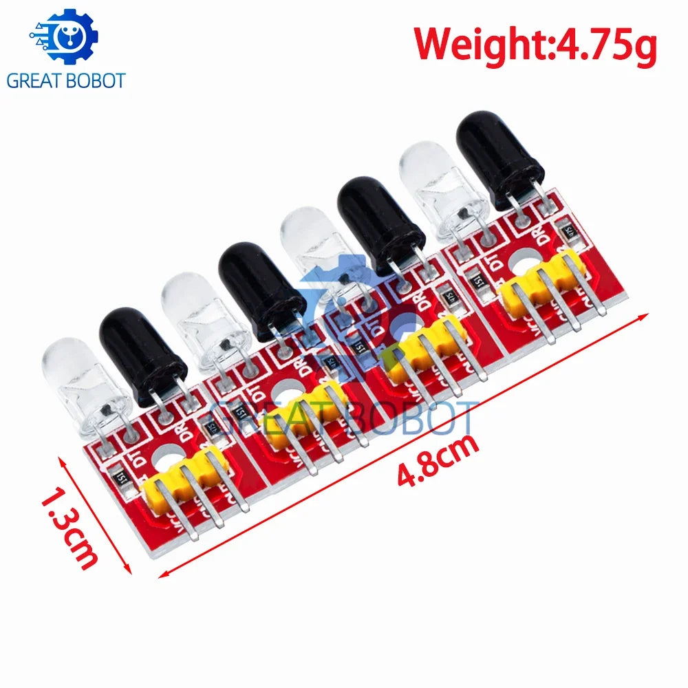 4-Channel IR Tracking & Obstacle Avoidance Module | Robots & Cars