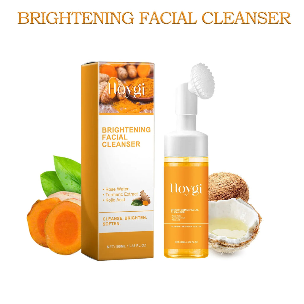 HOYGI Turmeric Kojic Acid Foaming Cleanser – Acne & Brightening