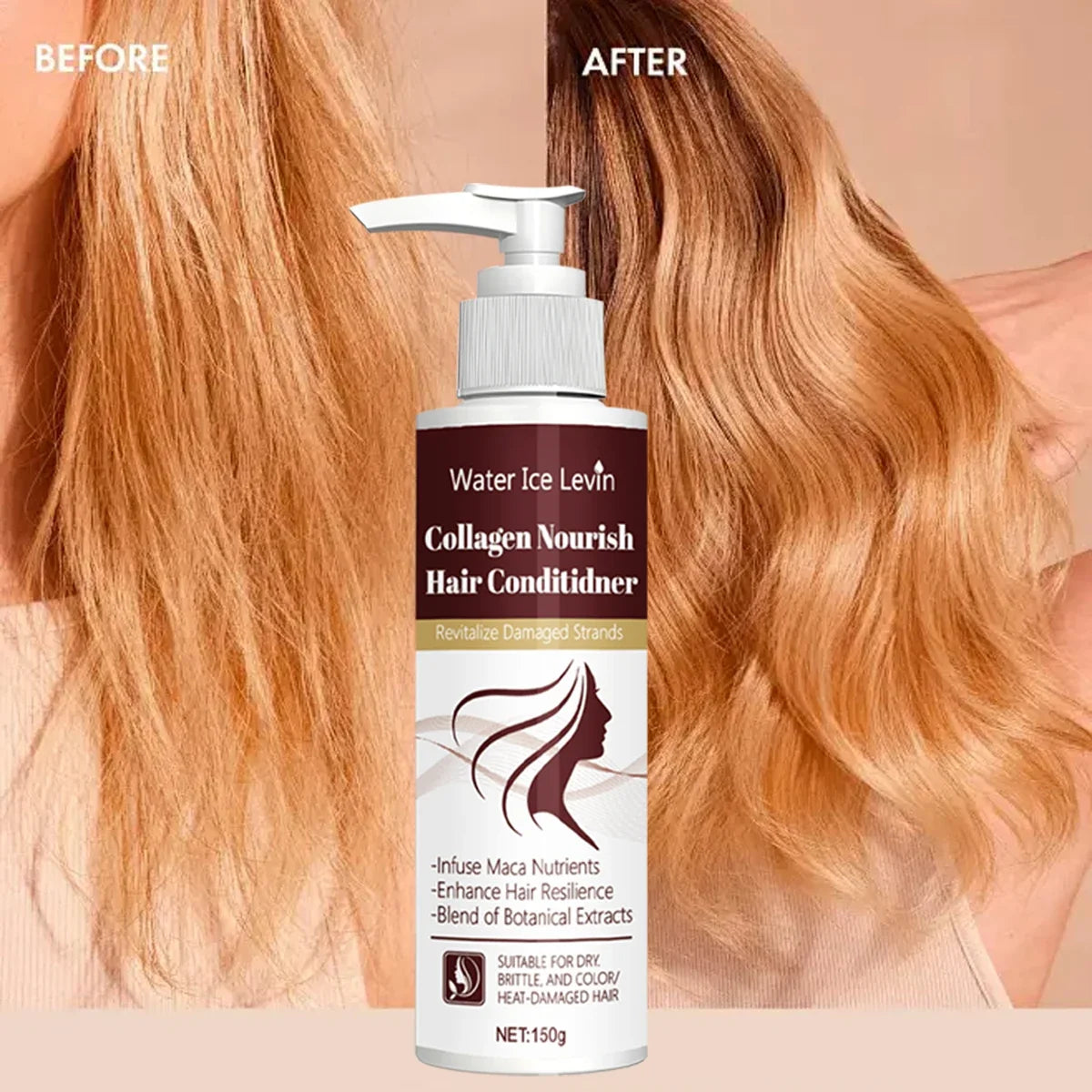 Collagen & Maca Root Hair Conditioner – Nourish & Shine 150g