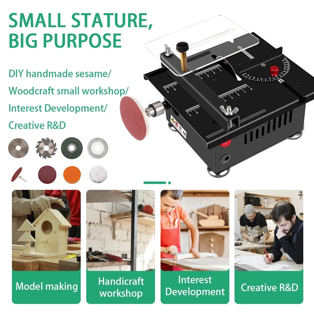 Mini Multifunctional Electric Table Saw | DIY Woodworking Tool