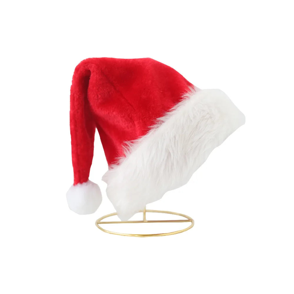 Christmas Hats Kids Short Long Fleece Adult Styles Non-woven Festival
