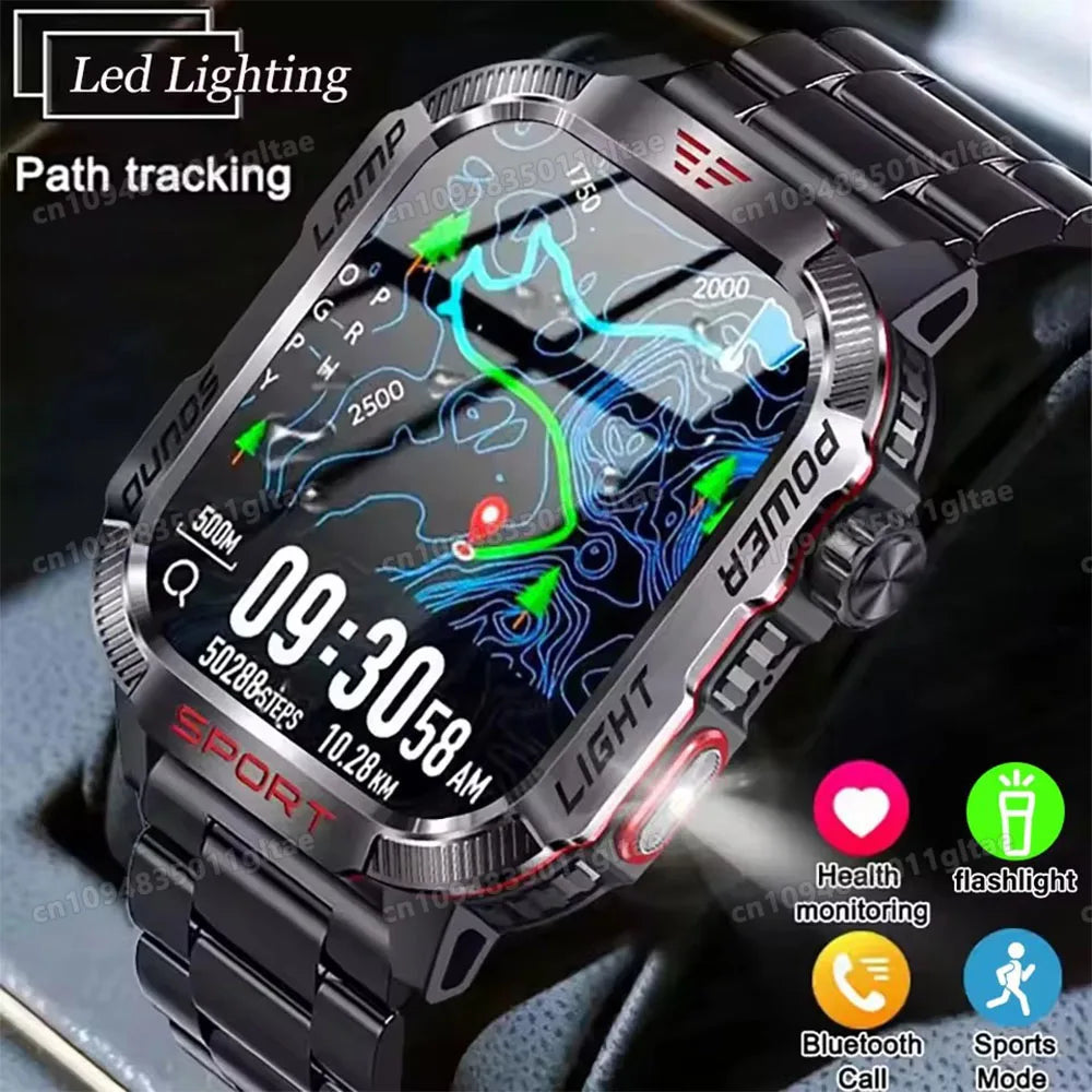 2026 Smartwatch Men Women Militray Outdoor GPS Track Sport Watches