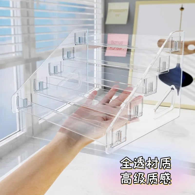 Transparent Multi-Layer Cosmetics Storage Rack & Display Stand