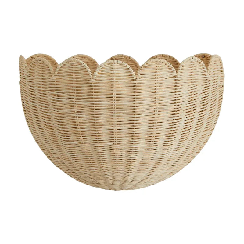 Garden Rattan Wall Hanging Key Storage Basket Home Decoration Toys