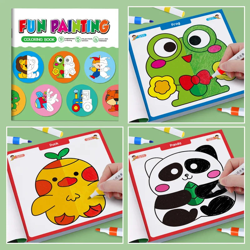 Creative Animal-themed Cartoon Fun Doodles Simple Sketch Drawing Book