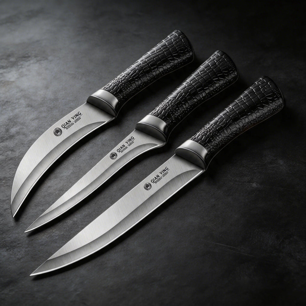 Stainless Steel Boning Knife Set – 1 or 3 Pc Non-Slip Handle