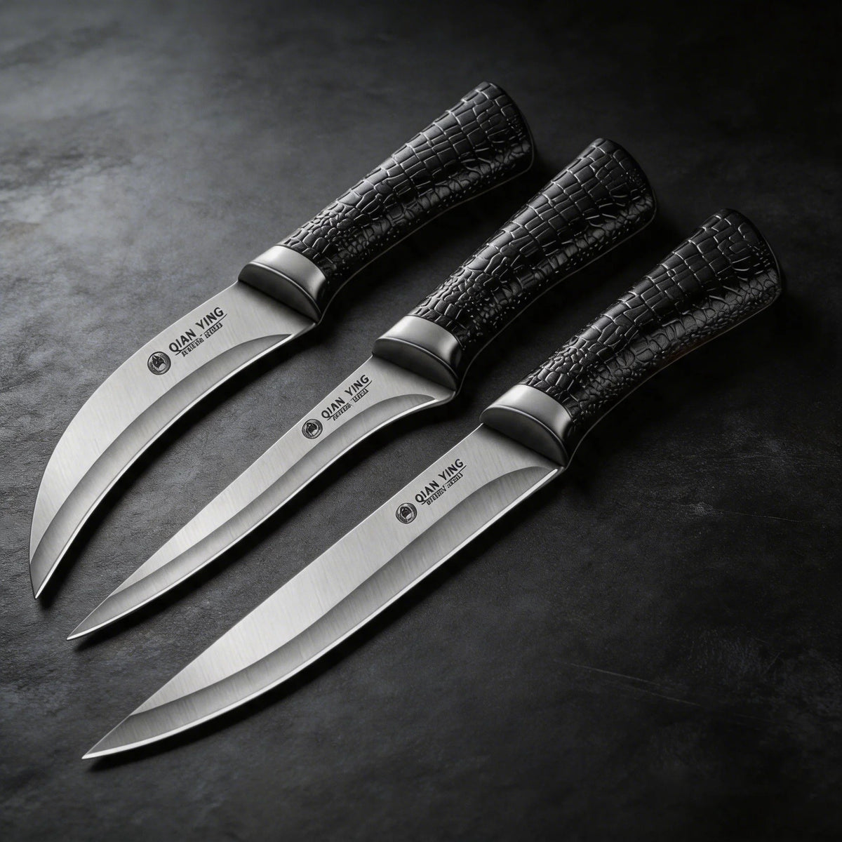 Stainless Steel Boning Knife Set – 1 or 3 Pc Non-Slip Handle